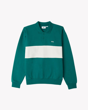 Brodwick Polo Sweatshirt Aventurine Green Multi