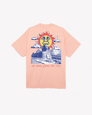 We Come From The Sun Heavy Weight Classic Tee Peach Parfait