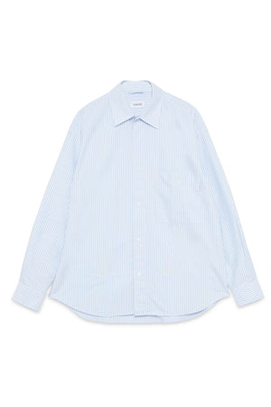 Shirt Dropped Oxford Stripe Washed Sky