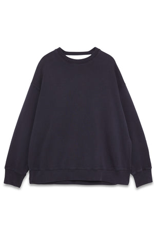 W' Crew Sweater Pigment Washed Black