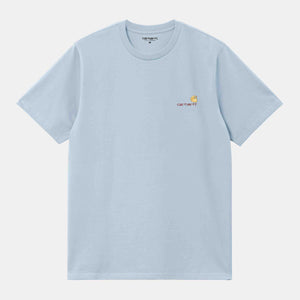 American Script T-Shirt Frosted Blue