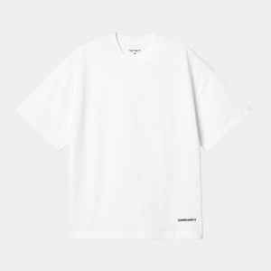 Link Script T-Shirt White / Black