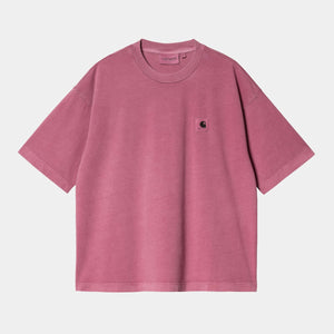 W' Nelson T-Shirt Magenta Garment Dyed