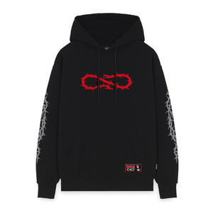 Logo Crown Hoodie Black