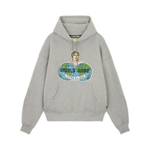 Worldwide Hoodie Light Grey