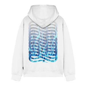 Ribs Flame Hoodie White
