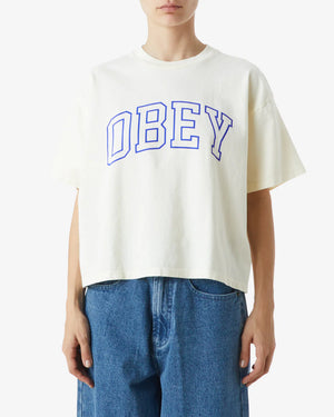 W' Collegiate Obey Tee Unbleached