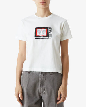 W' Obey T.V. Tee White