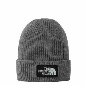 TNF Logo Box Cuffed Beanie TNF Medium Grey Heather