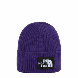 TNF Logo Box Cuffed Peak Purple