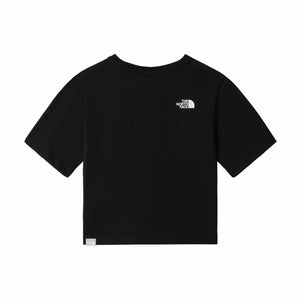 W' Simple Dome Cropped T-Shirt Black