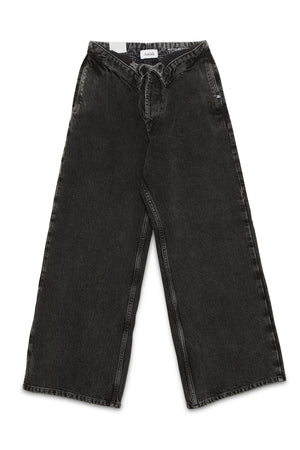 W' Roll Up Denim Black Stone