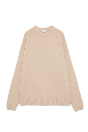 Crew Crop Boucle Beige