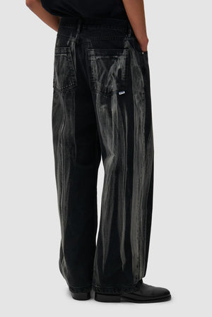 Washed Jeans Pant Black Denim