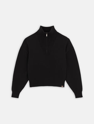 W' East Helena 1/4 Zip Sweater Black