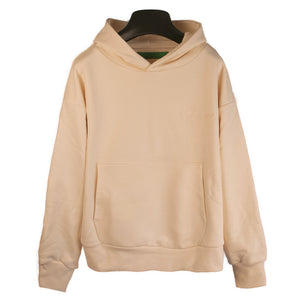 Double Layer Hoodie With Double Embroidery Sand