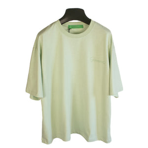 Embroidered Basic Tee Frosty Green