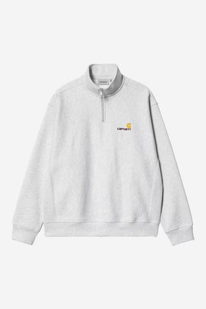 Half Zip America Script Sweat Ash Heather