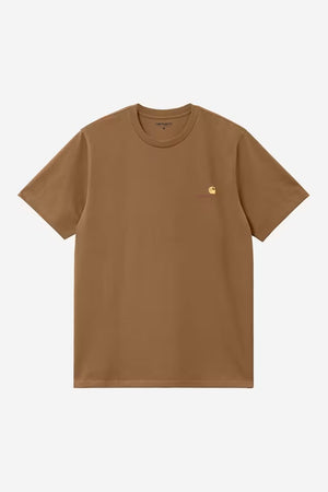 S/S American Script T-Shirt Hamilton Brown