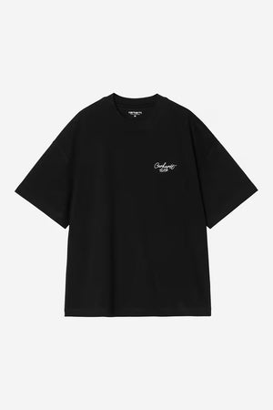 S/S Signature Script T-Shirt Black / White