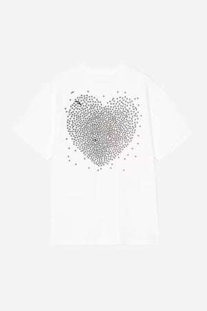 W' S/S Hearts Of Hartts T-S White