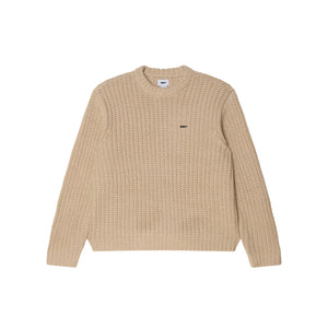 Obey Bold Chunky Sweater Oatmeal