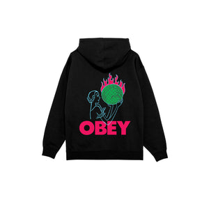 Obey World In Flames Fleece Black