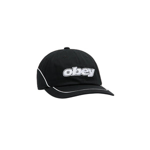 Obey Rewind 6 Panel Velcroback Black