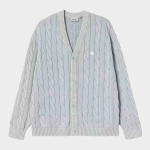 Carter Cardigan Blue Fog Garment Dyed