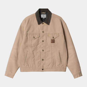 Dayton Trucker Jacket Dusty H Brown / Tobacco Stone Canvas