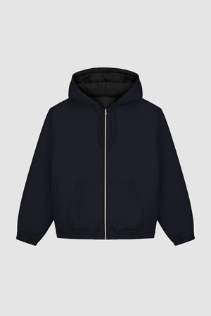 Reversible Hooded Jacket Navy