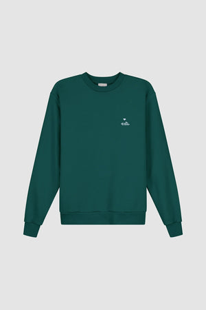 Heart Crewneck Green