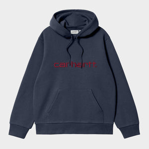 Hooded Carhartt Sweat Air Force Blue / Malbec