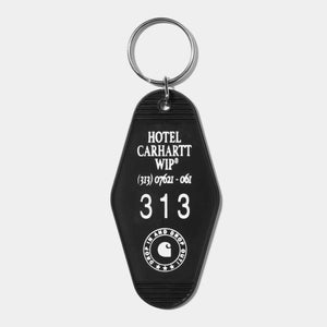 Hotel Keys Keychain Black / White