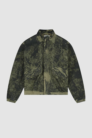 Allover Paint Jacket Green