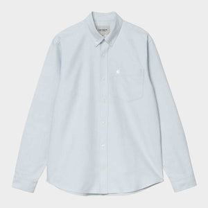 L/S C-Logo Shirt Blue Fog / White
