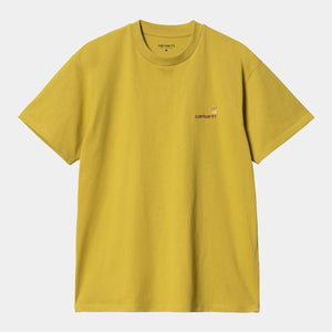 American Script T-Shirt Golden Olive