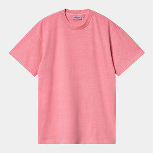 Duster Script T-Shirt Charm Pink Garment Dyed