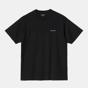 Script Embroidery T-Shirt Black / White