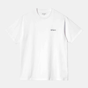 Script Embroidery T-Shirt White / Black