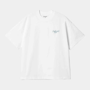 Signature Script T-Shirt White / Dusty Ice