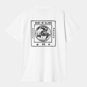 Stamp T-Shirt White / Black Stone Washed