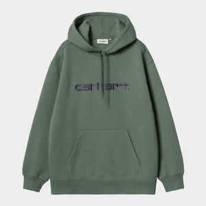 W' Hooded Carhartt Sweatshirt Duck Green / Aura