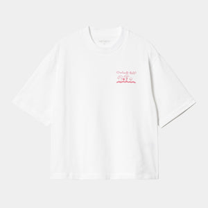W' Kainosho T-Shirt White / Charm Pink